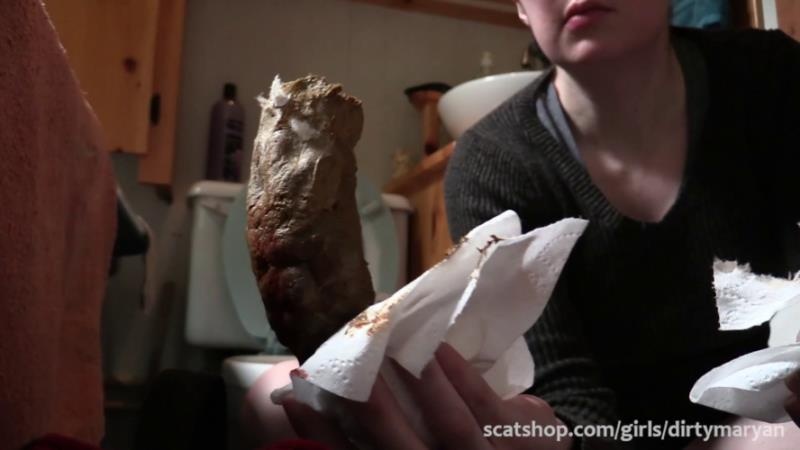 Pooping thick log at my in laws place 2025 - DirtyMaryan (FullHD)