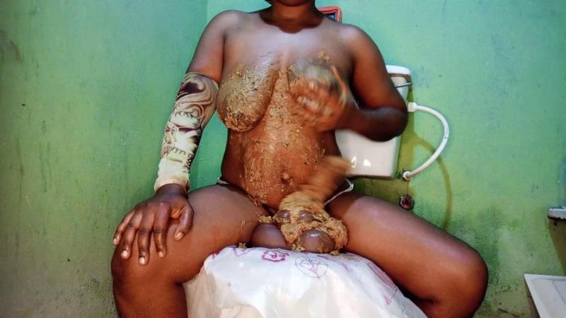 Ebony Goddess Smears Monster Shit All Over Her Body P1 2026 (FullHD)